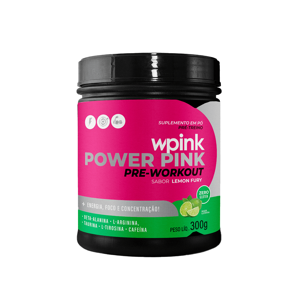 super power pink de limão - pré-treino – 300g - wp
